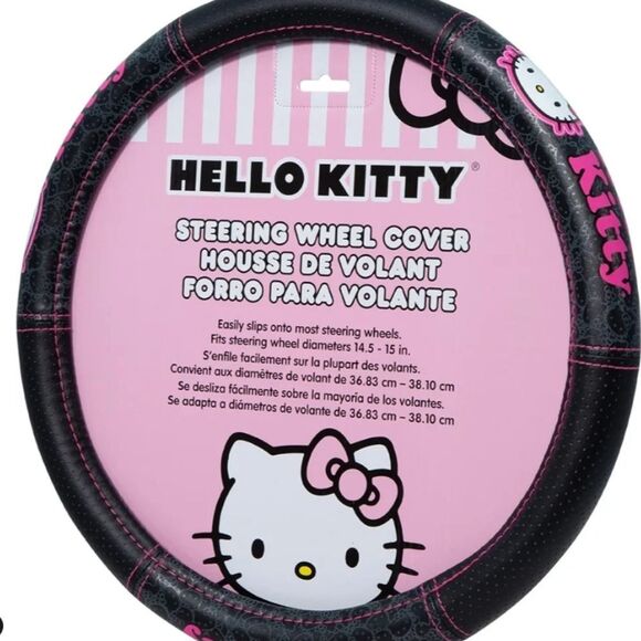 Hello Kitty Logo Speed Grip Steering Wheel Cover - Picture 2 of 7